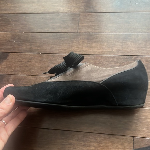 Beautiful suede Italian leather lace up shoes size 41 - Picture 4 of 4